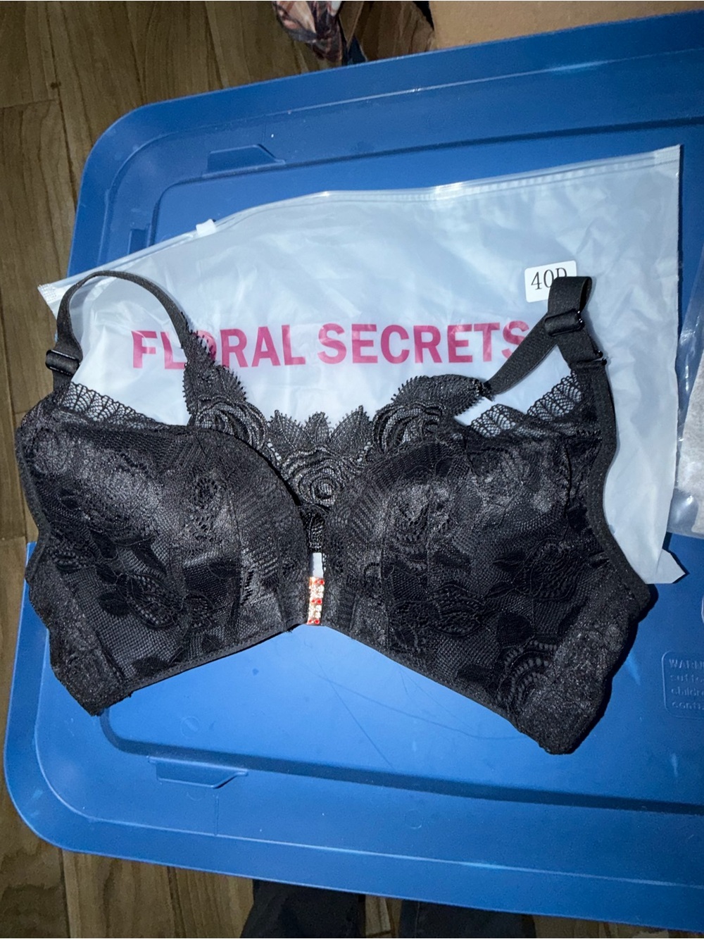 Black Lace Underwire Bra